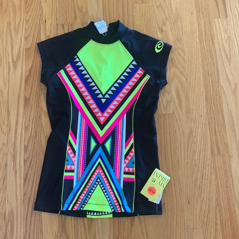 ripcurl neon rash guard!